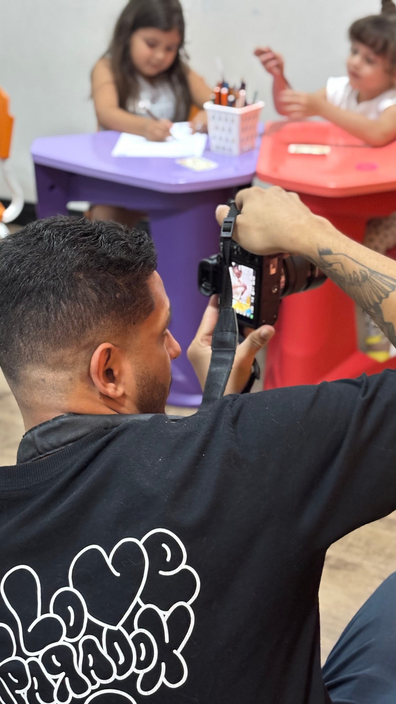 Bastidores de uma gravação audiovisual